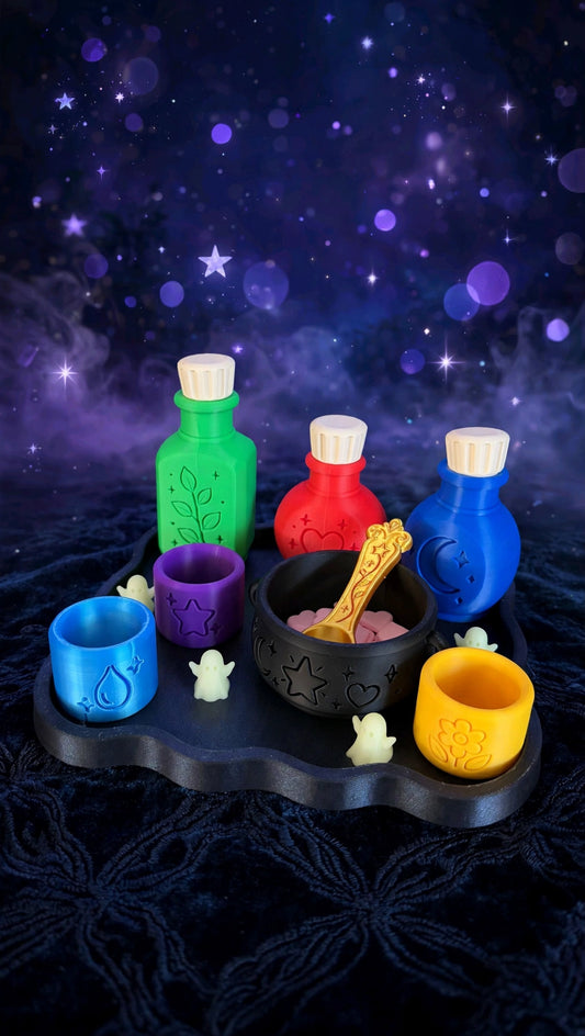 Potion Playset – 3D Printed Halloween Pretend Play Kit for Kids (9-Piece)