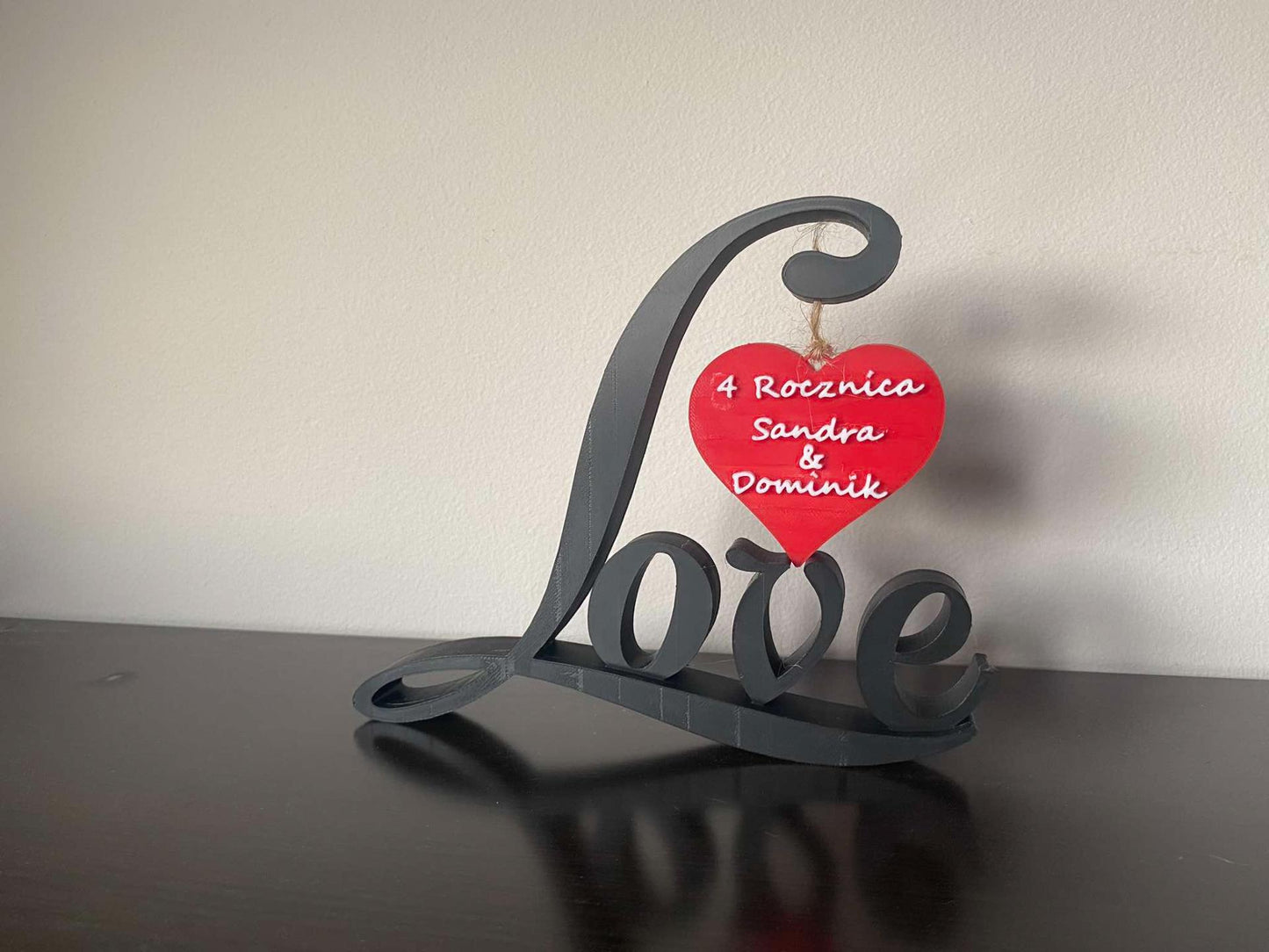 Personalized Love Photo Frame Custom Wedding gift Photo Holder Anniversary Gift Picture Box White Photo Frame Love Photo Design