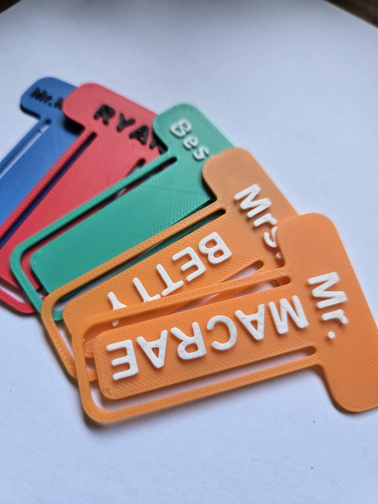 Bookmark personalized Paperclip Book Lovers Teacher Gifts custom Name Paperclip  school year end Father's day Notebook Planner Clip Jumbo