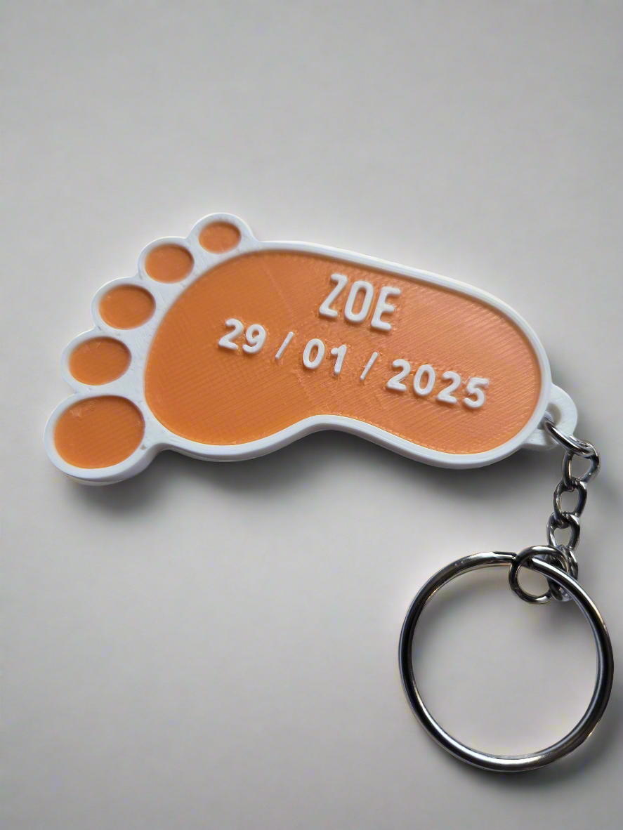 Customized Newborn Key chain Father's Day gift Babyshower new mom Dad Personalized Baby gift baby girl baby boy grandparent new parent gift