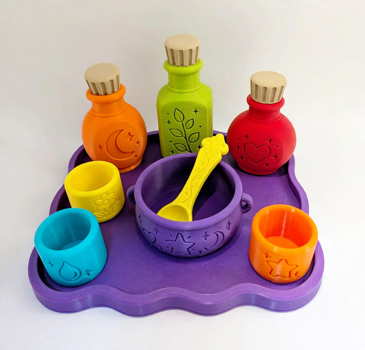 Potion Playset – 3D Printed Halloween Pretend Play Kit for Kids (9-Piece)