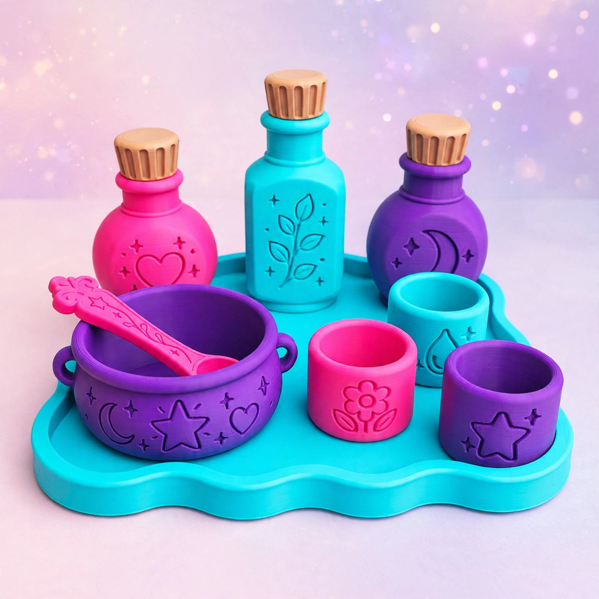 Potion Playset – 3D Printed Halloween Pretend Play Kit for Kids (9-Piece)