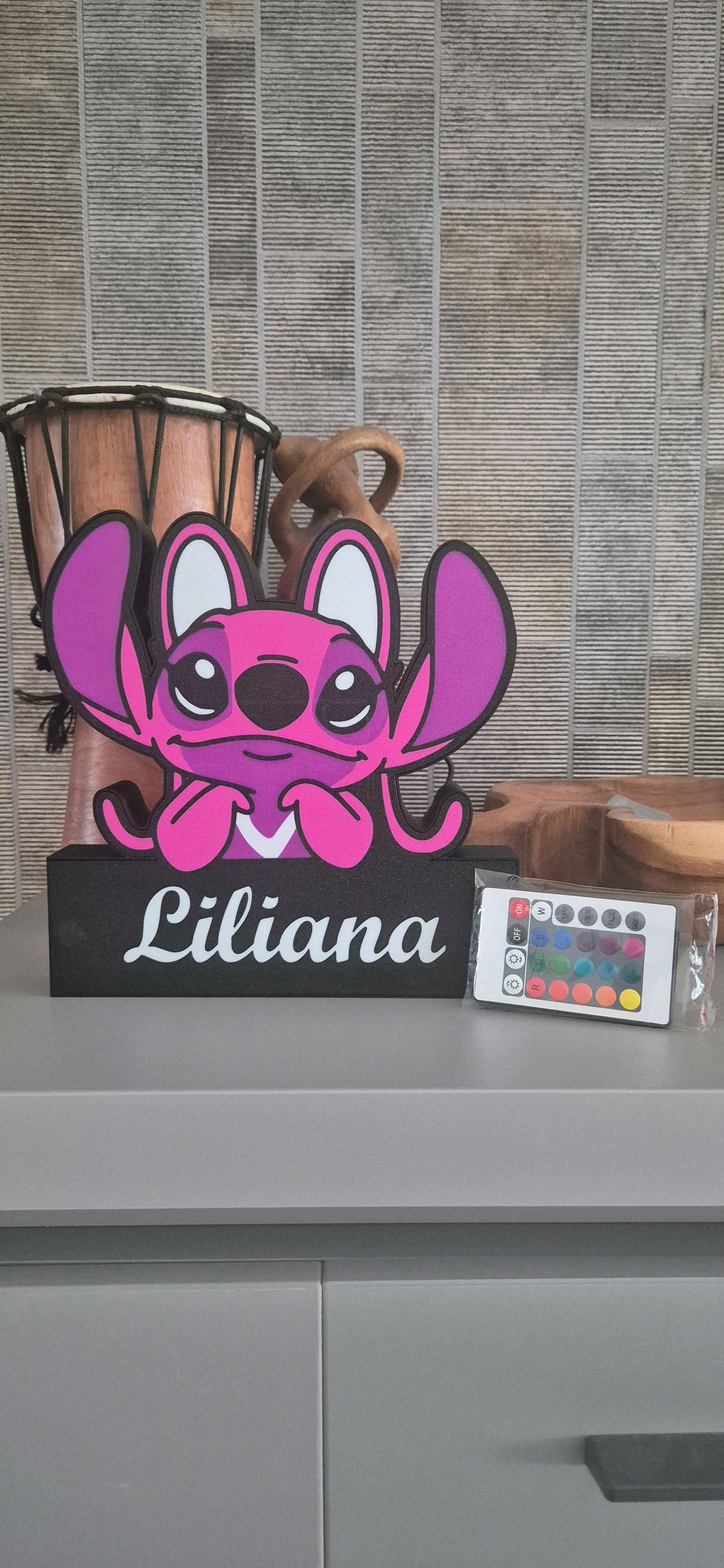 Personanzlied Stitch Lamp with Name