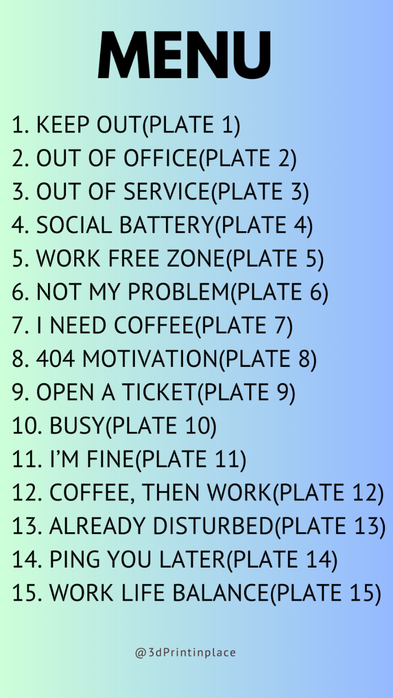 funny mini sign for office Home anywhere