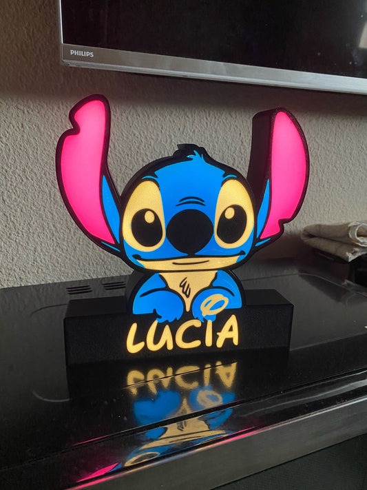 Personanzlied Stitch Lamp with Name