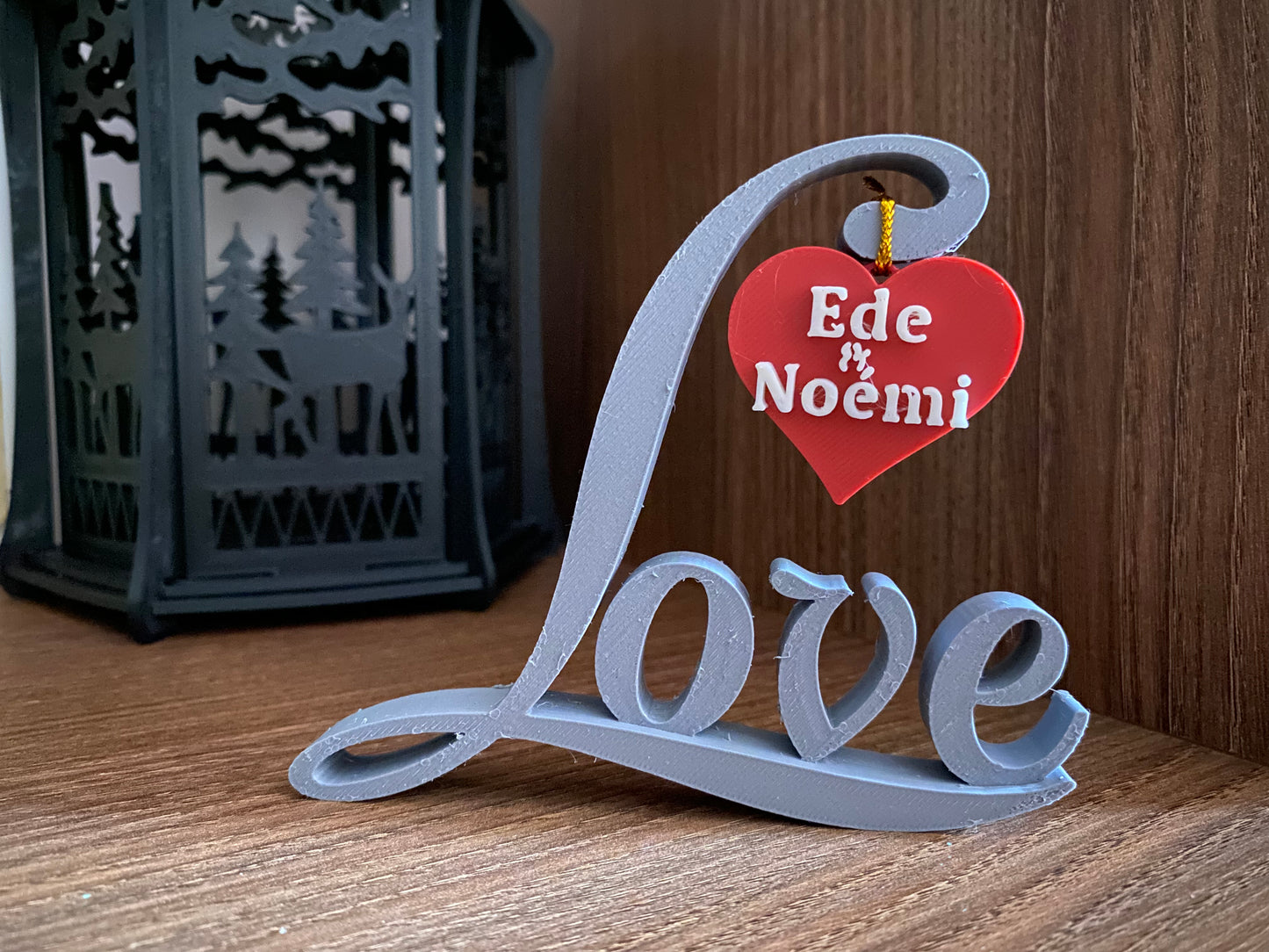 wedding Personalized Couple Name Sign Heart Custom Love Name Desk Decor Wedding Anniversary Gift Tabletop Decoration Valentines Day