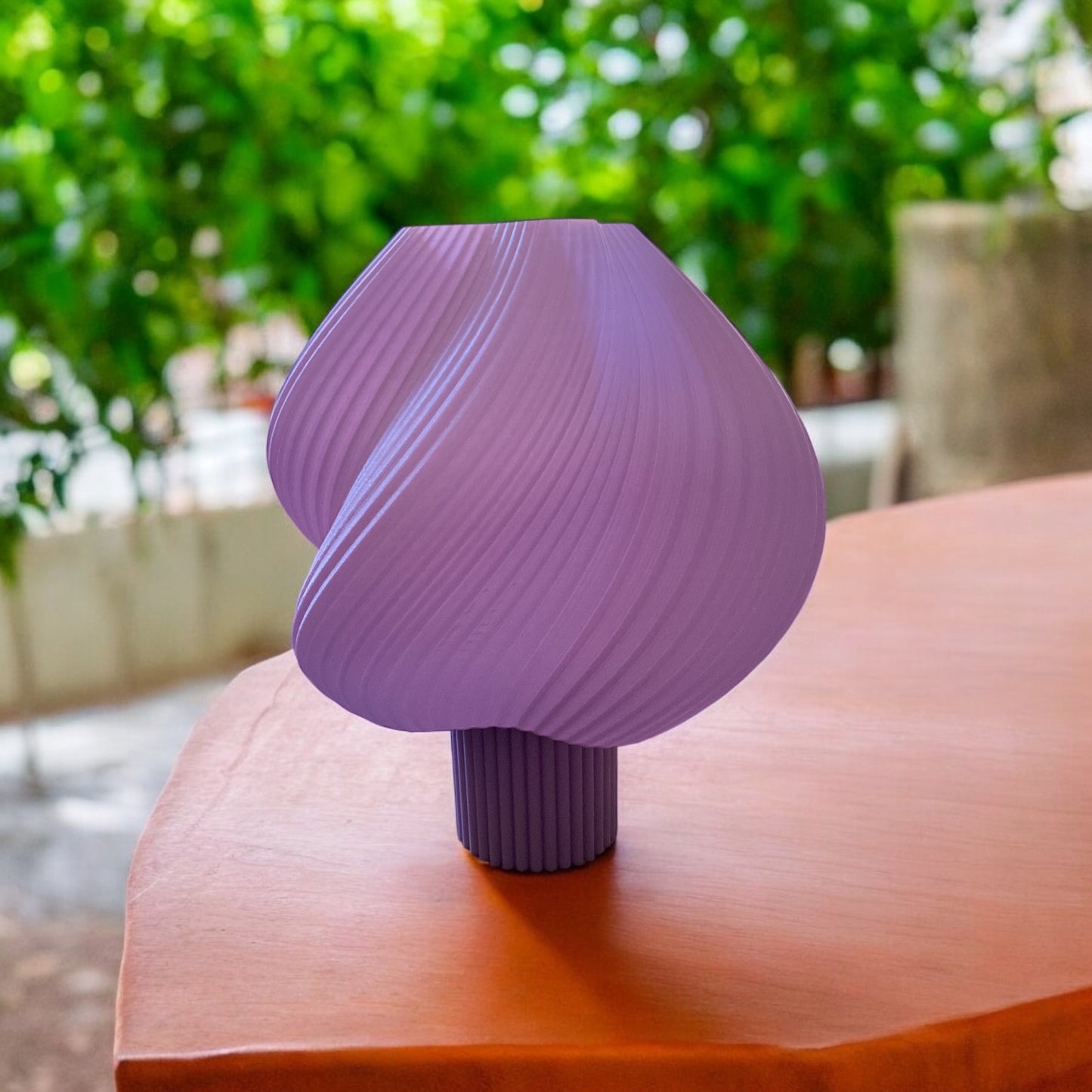 Modern Swirl Table Lamp  | Minimalist Ambient Nightstand Lamp