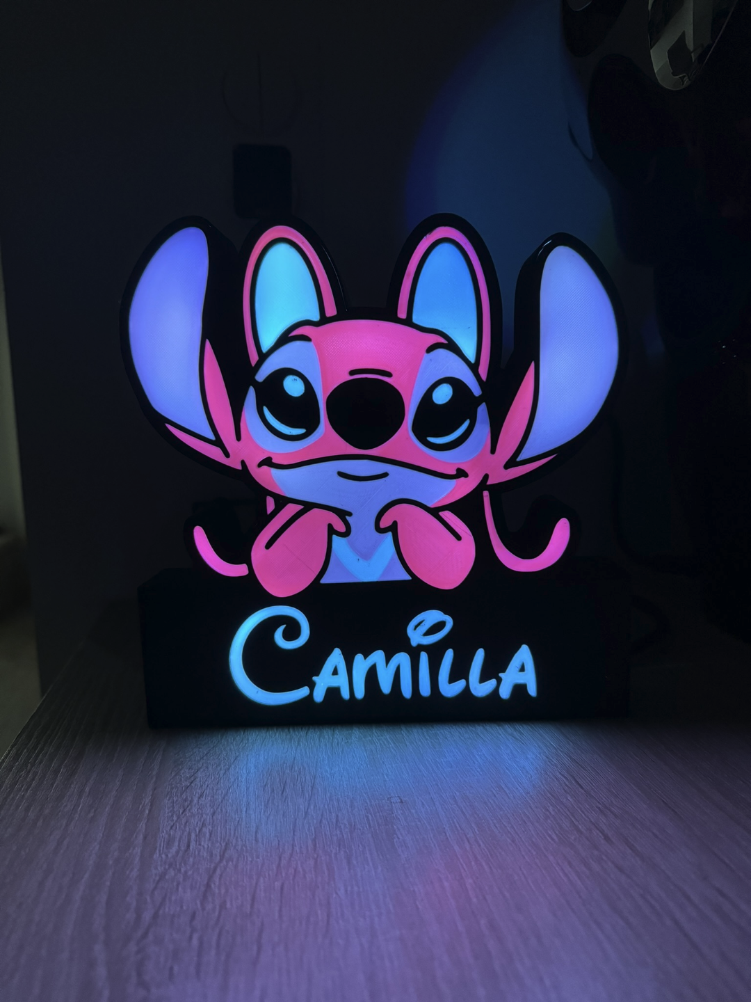 Personanzlied Stitch Lamp with Name
